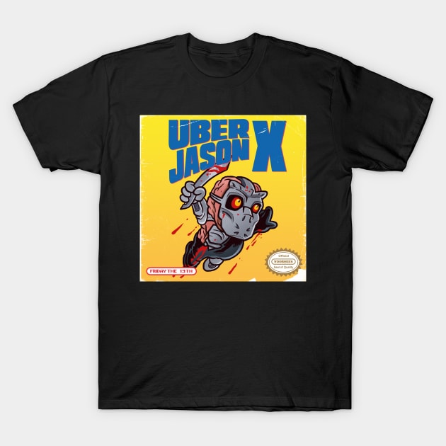 Uber Jason X - NES Cover T-Shirt by thecalgee